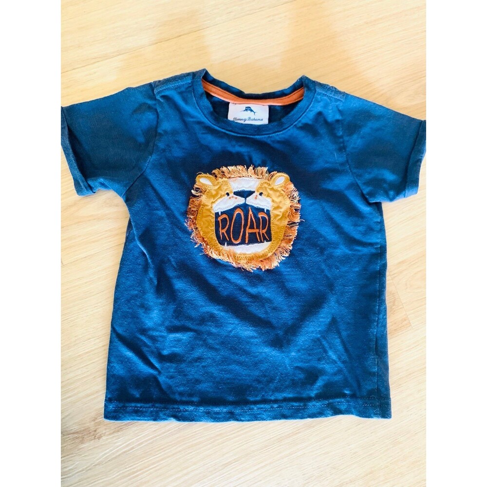 Appliqué Shirt TOMMY BAHAMA lion Sz 18M